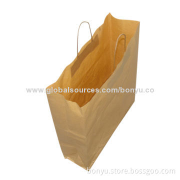 Brown Kraft Paper Bag, Made of Brown Kraft Paper, Suitable for Shopping Purposes and Packing Shoes